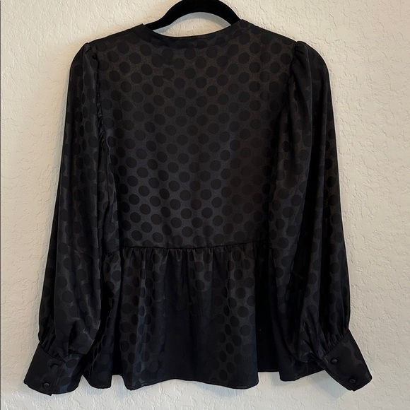 Crosby by Millie Burch Polka Dot Blouse Size M - Picture 4 of 4